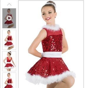 Red dance costume